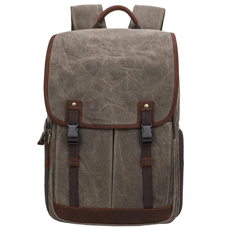 photo camera waterproof batik canvas shoulders backpack fit 13 laptop men women travel outdoor dslr carrying tripod video bag free global shipping