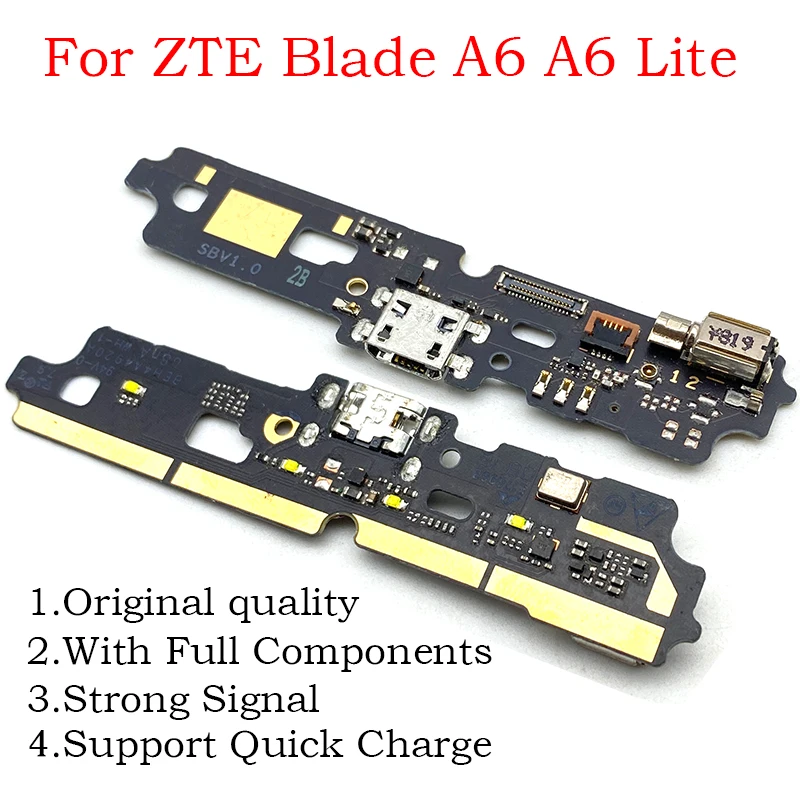 Оригинальная плата зарядного устройства для порта USB гибкий кабель ZTE Blade A6 Lite / Max