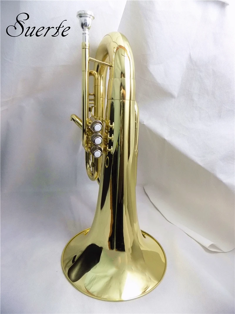 Bb Marching euphonium чехол с мундштуком желтый латунный euphonium Horn Музыкальные инструменты