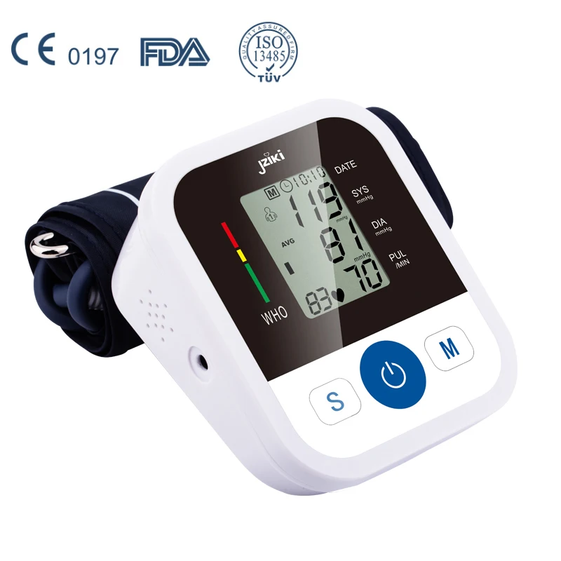 

Blood Pressure Monitor Upper Arm Automatic Digital Blood Pressure Monitor Cuff Home BP Sphygmomanometers with Large LCD Display