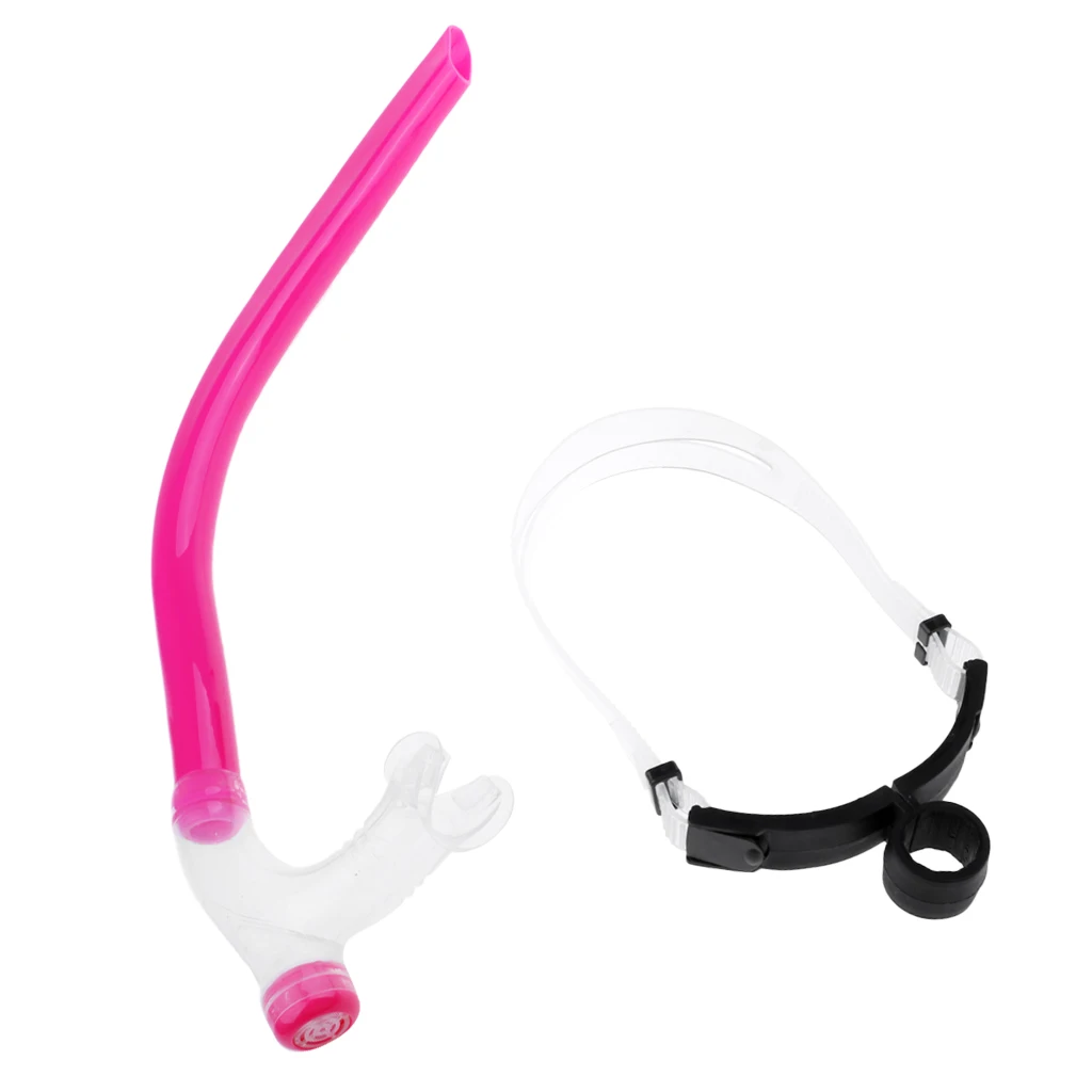 Silicone Adjustable/Portbale Swimming Diving Snorkel Set Breathing Tube &amp Hair Band for Underwater Training Swim Pool Acc | Спорт и