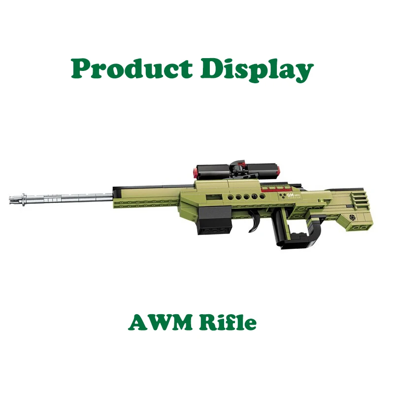 Строительные блоки Hipac 202 шт. Desert Eagle AUG Rifle AWM подарки для мальчиков игрушки детей