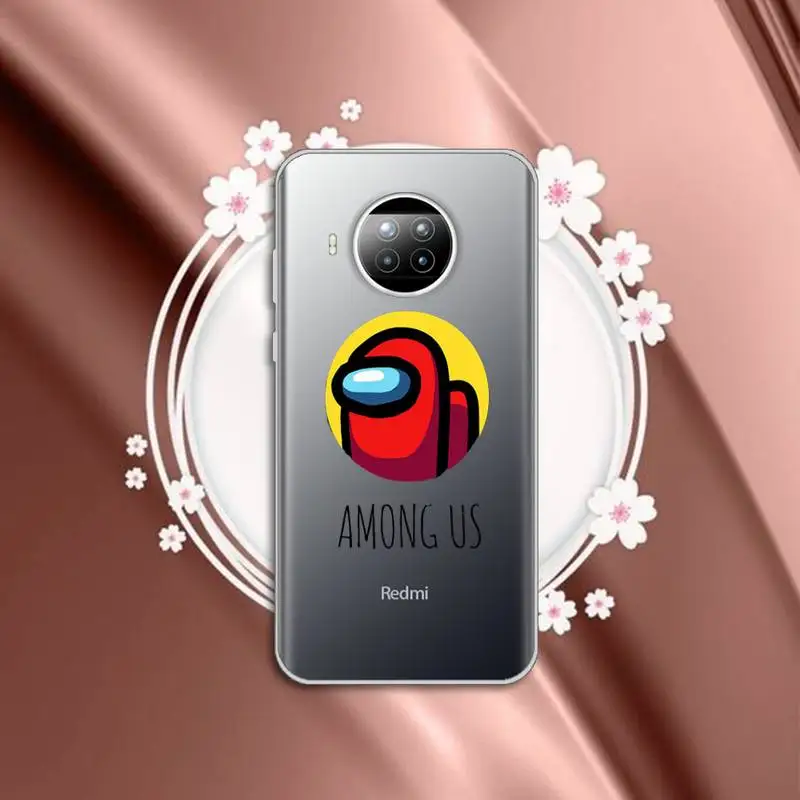 

hot game among us Phone Case Transparent for Xiaomi mi Redmi note 10 t 8 9 pro lite 11 Samsung S 8 9 10 20 plus ultra