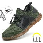 Мужской безопасная обувь светильник рабочие ботинки безопасности Сталь носок обувь Мужские ботинки дышащие рабочие кроссовки анти-прокол Рабочая обувь ботинки
