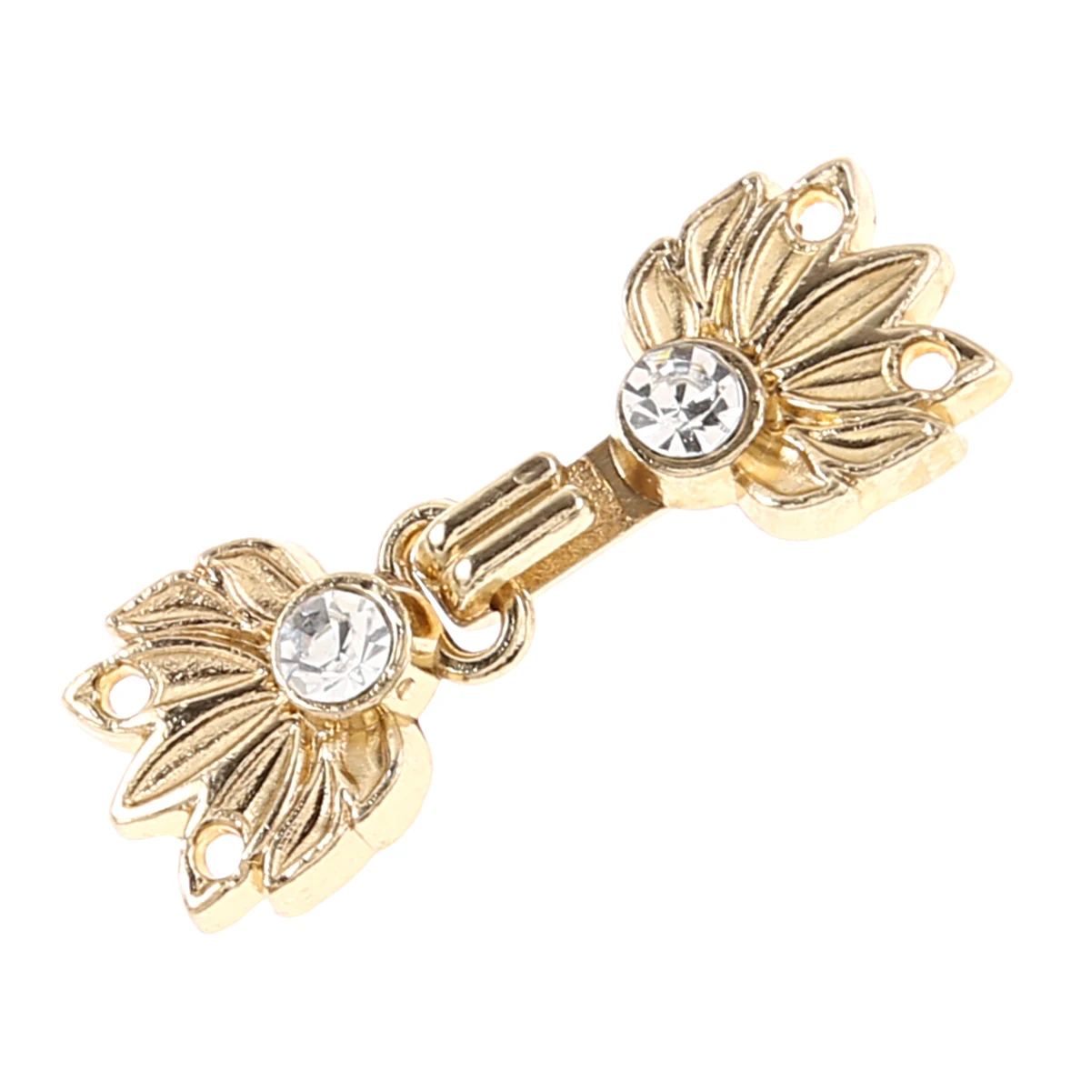 5 пар блестящих элегантных Стразы/в форме листьев/в китайском стиле застежки для