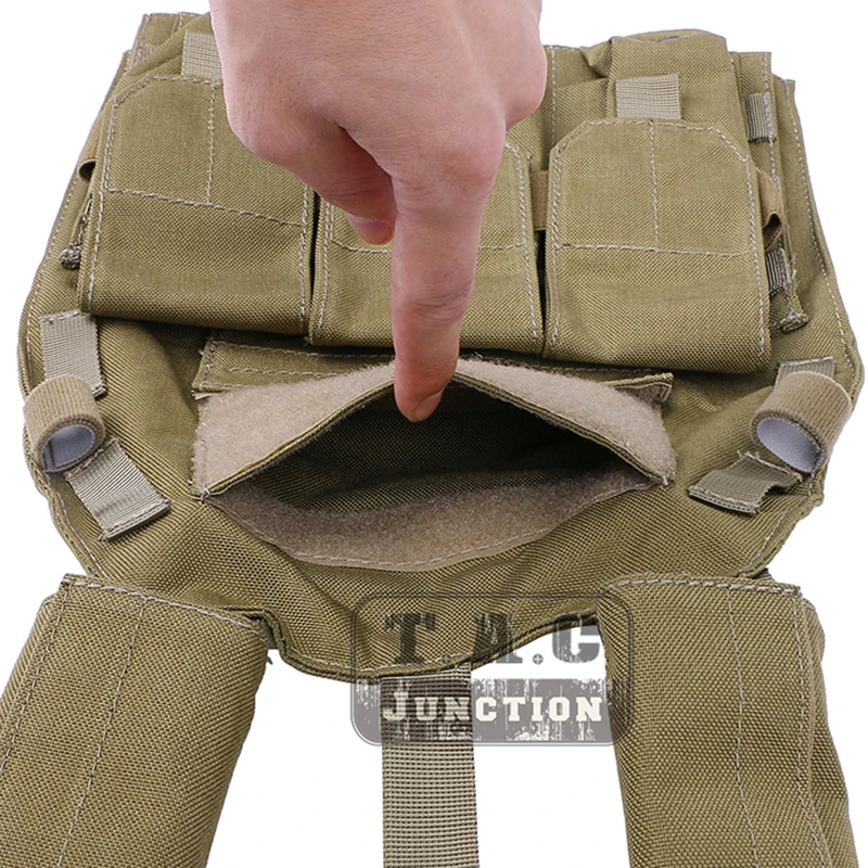 

Emerson LBT-6094K M4 Body Armor Plate Carrier Vest For Airsoft Military Tactical Combat MOLLE Vest W/ M16 Magazine Pouch Khaki