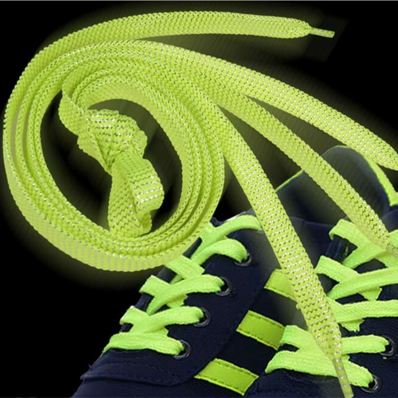 

Daily Party Camping Shoelaces Glittering Shiny Gold Silver Canvas Shoe Strings Flat Ropes Man Women Run Sports Shoelaces