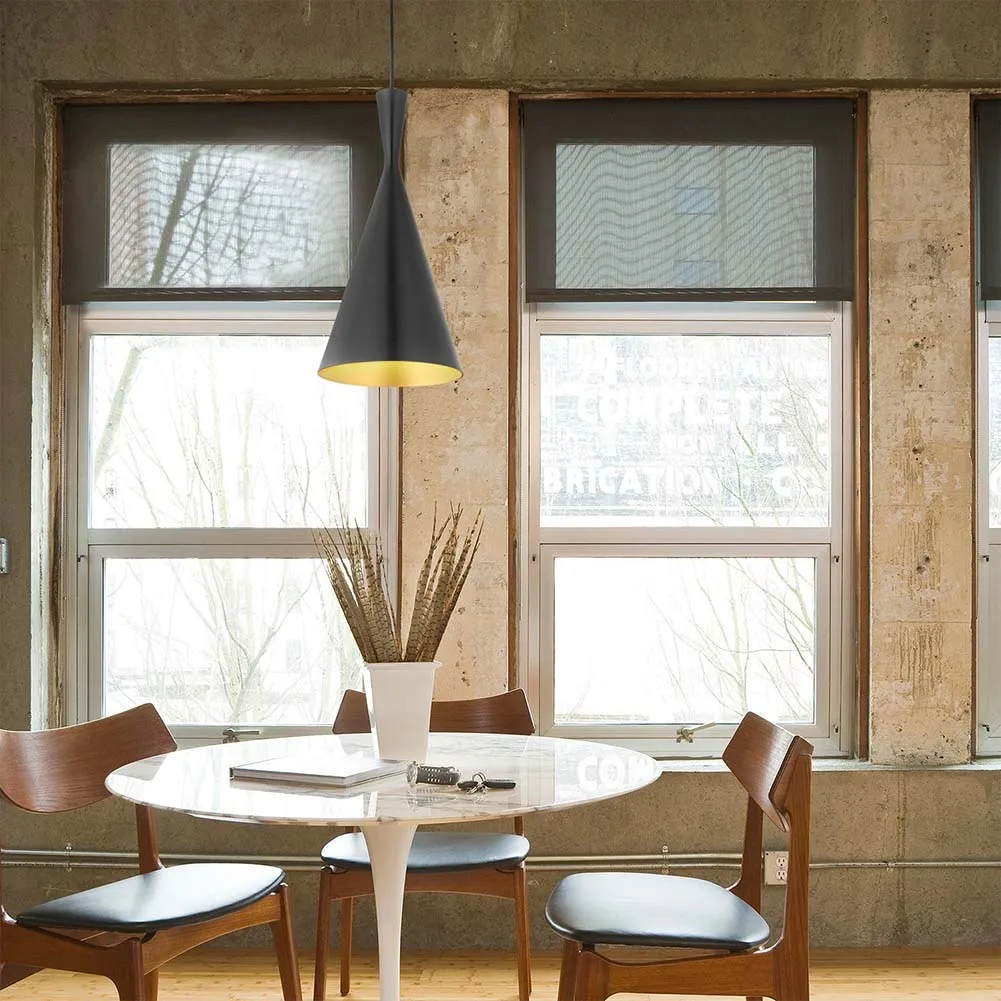 

Vintage Pendant Lights Loft Lamp Nordic Hanging Restaurant Kitchen Light Gold Inner Finish Luminaire Home Industrial Lighting