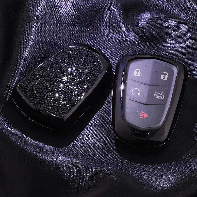 Роскошный чехол для ключей Cadillac ATS-L XTS XT5 CTS CT6 ATS 28T SRX Escalade 2015-2018 аксессуары брелок -