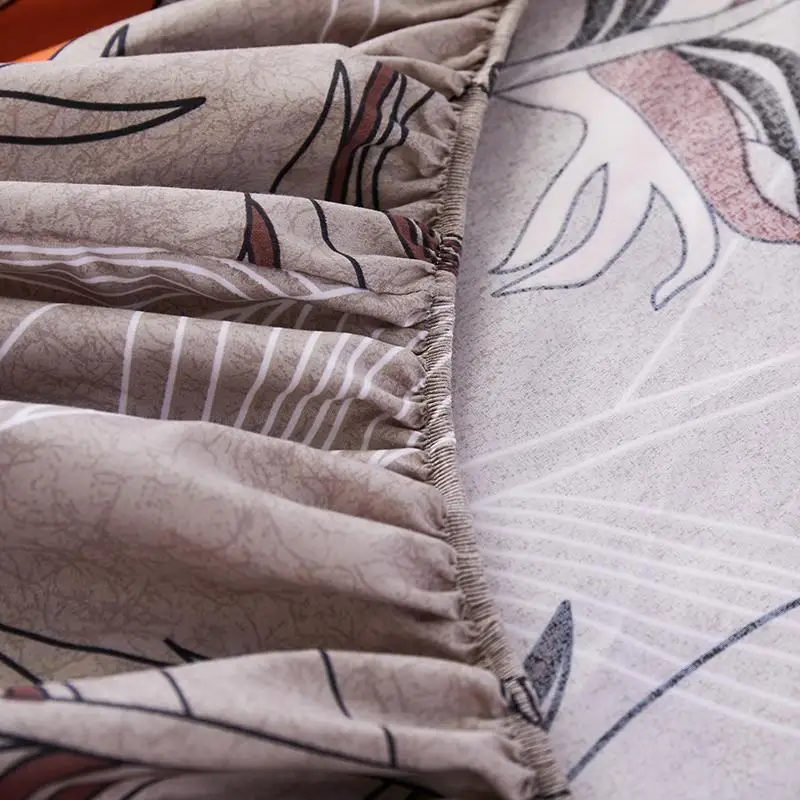

69 1pcs 100%Polyester Printed Solid Fitted Sheet Mattress Cover Four Corners With Elastic Band Bed Sheet