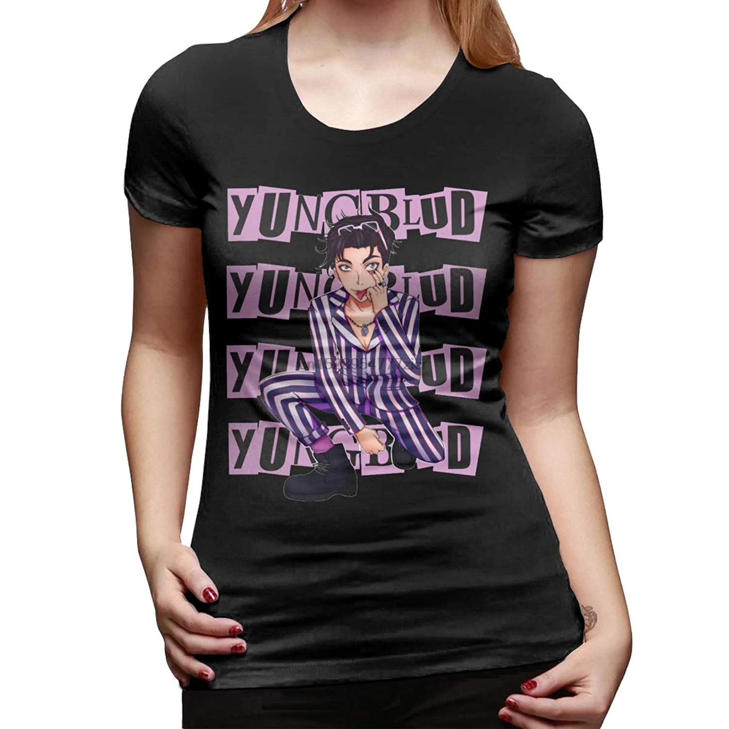 

Jia Mei Hua Yungblud WoMen Summer Fashion Short Sleeve T-Shirt