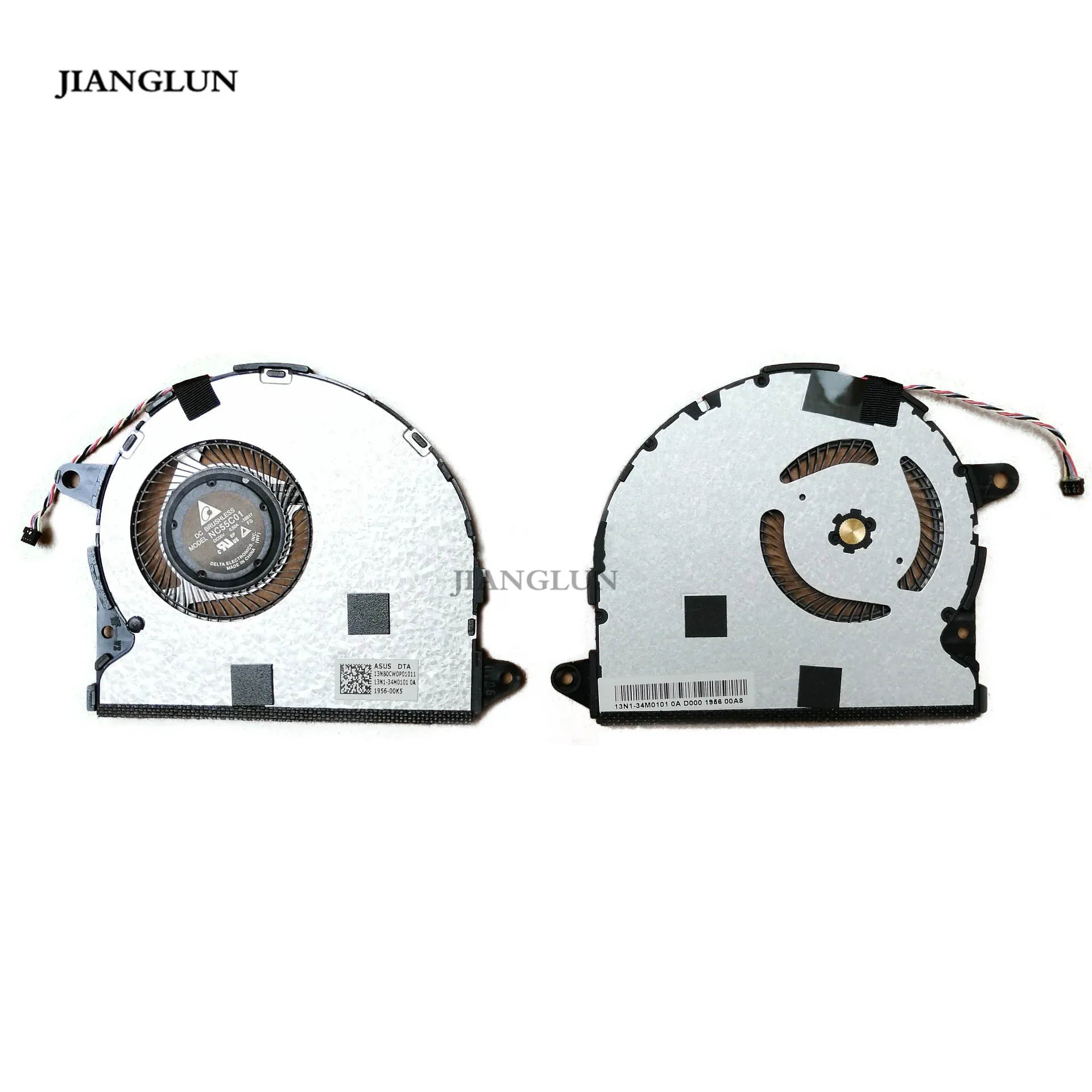 

JIANGLUN Laptop CPU Cooling Fan For Asus Zenbook UX330U UX330 NC55C01-16B17