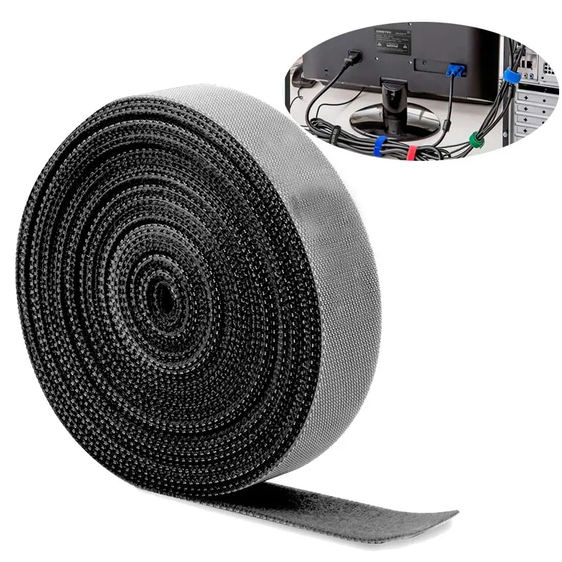 

1Roll USB Cable Winder Power Cable Tie Management Phone Wire Organizer 1m 3m 5m AUX Winding Cables Glued Holder