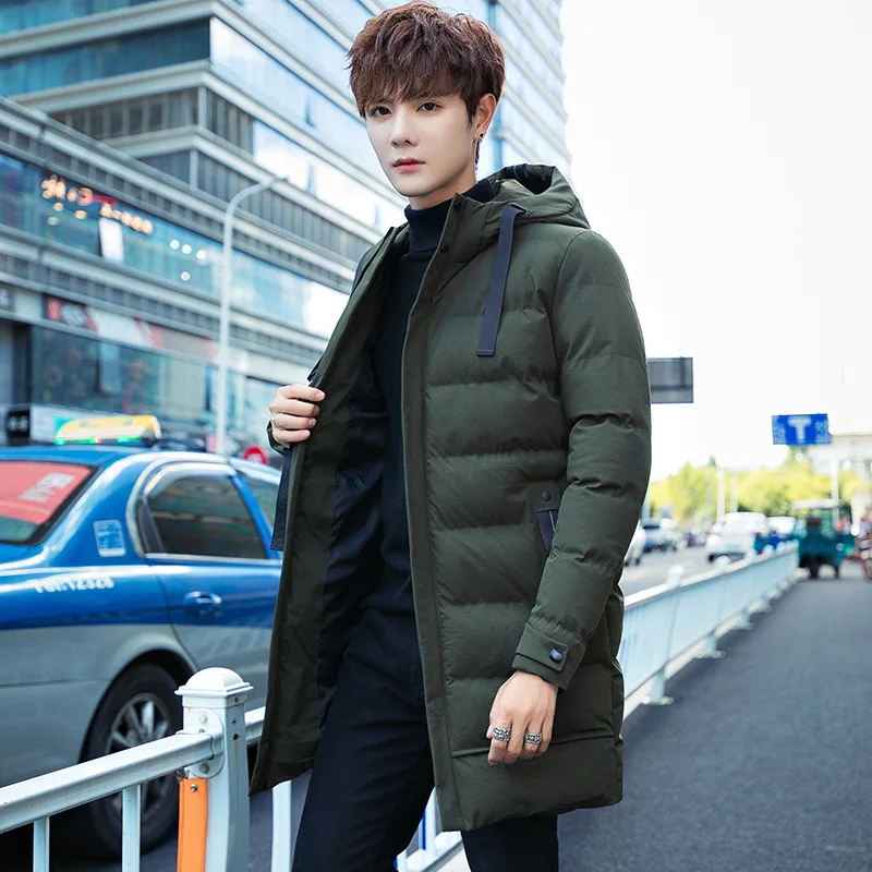 Мужская хлопковая куртка новая Корейская трендовая красивая зимняя одежда