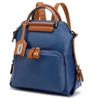 new genuine leather backpack multifunctional female trend shoulder bag luxury designer vintage high quality women casual daypack