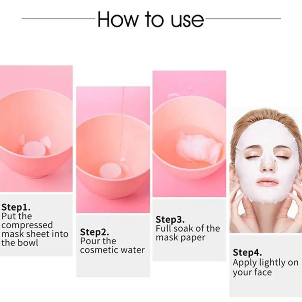 

Disposable Masks Papers Compressed Face Mask Paper Skin Wrapped Natural Care Women Masks Diy M7A9