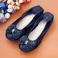 aucvee women flats genuine leather solid moccasins string bead bow work shoes sweet lady ballet flats light driving loafer shoes