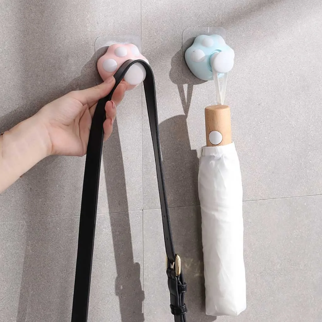 Ins Творческий Кошачий коготь выдвижной настенный крючок Бесплатная Полотенца