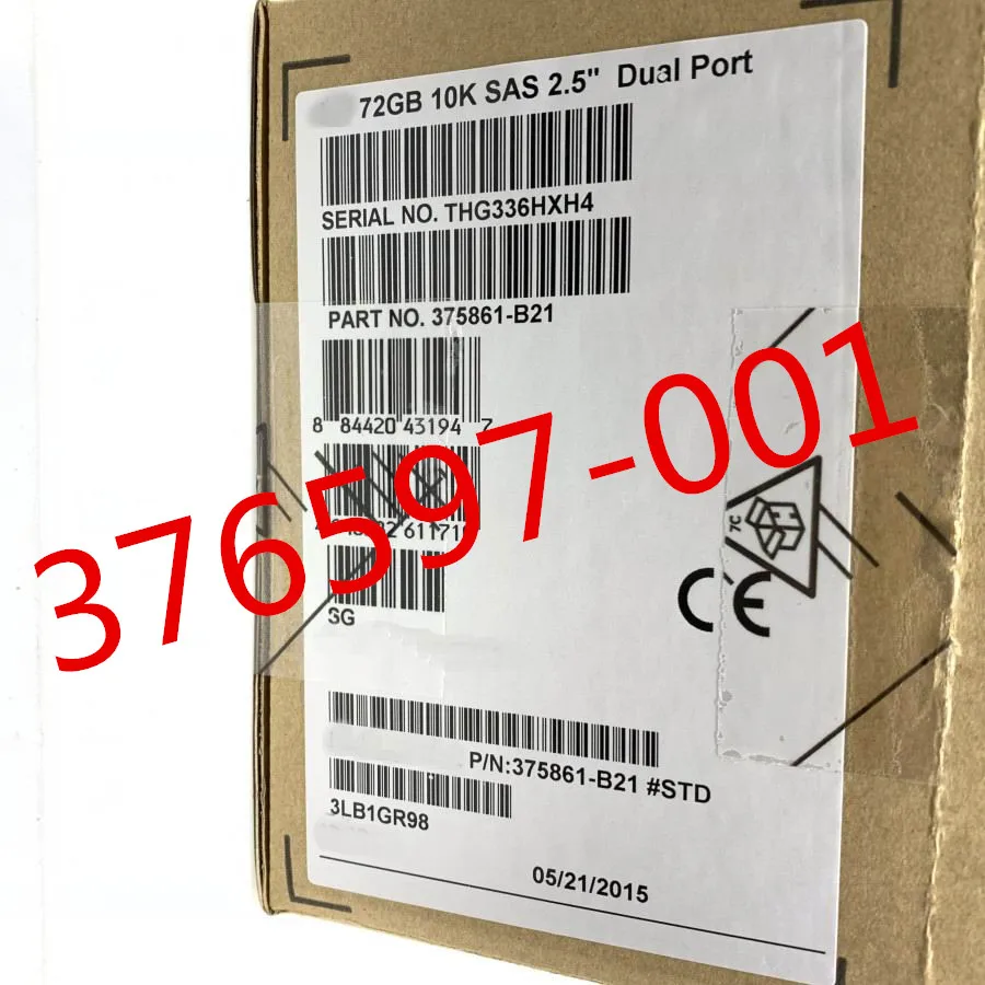 100% новый в коробке 3 года гарантии 72G 10K 2 5 дюймов SAS 73G 375861 B21 376597 001 требуется больше