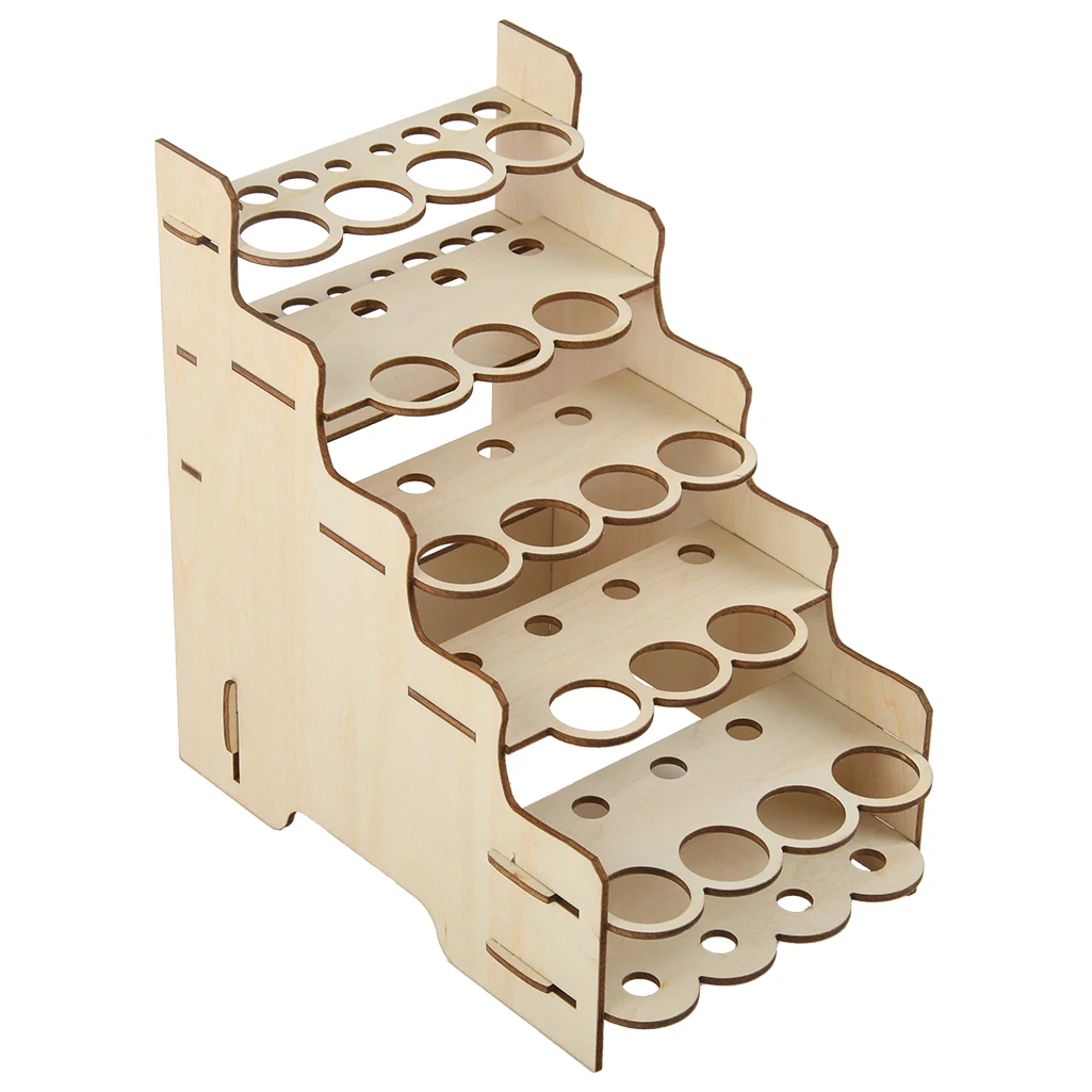 Деревянная модульная Подставка для хранения чернил в бутылках держатель кистей