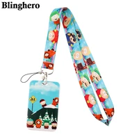 cb495 funny cartoon lanyard credit card id holder bag student women travel bank bus business card cover badge accessories gifts