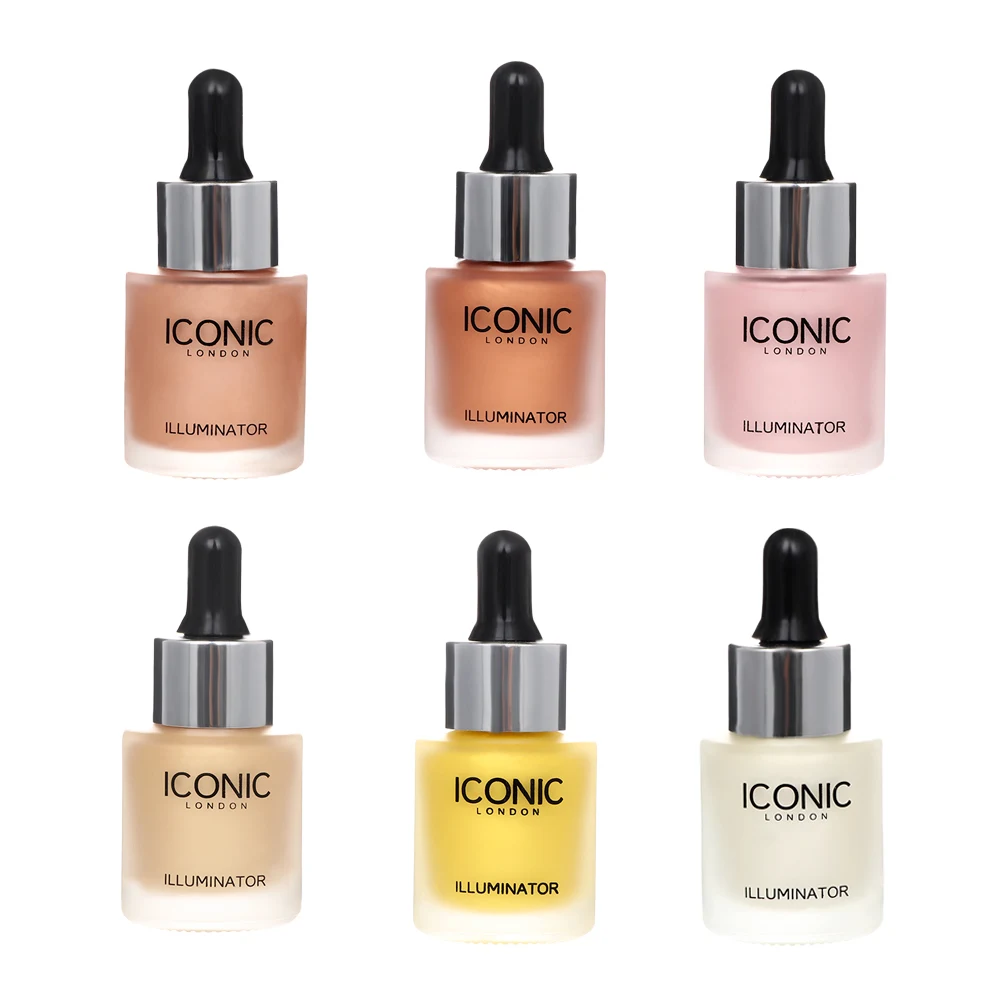 Жидкая основа хайлайтер мерцающий осветитель для лица Блестящий Матовый Длинный