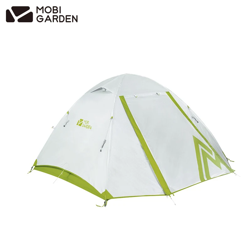 Bestellen Zelt Outdoor Camping Mobigarden Kalten Berg CM2/3 Natur Wandern Doppel Schicht 210T Polyester PU2000Mm 2Person Aluminium Pol