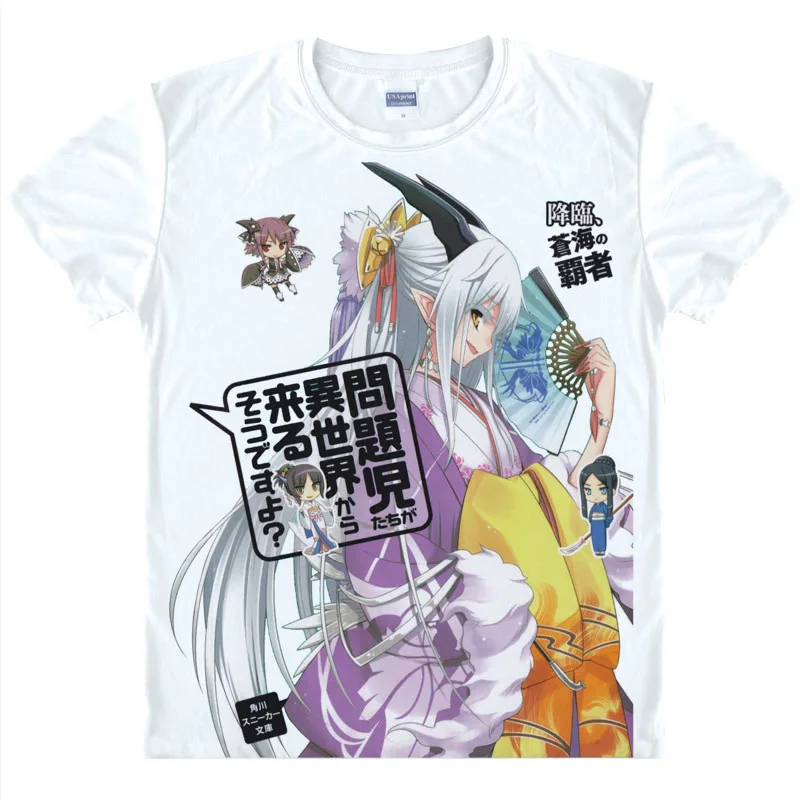 

Футболка Kurousagi с изображением проблемы детей из разных миров, мужские топы, летние повседневные футболки с коротким рукавом