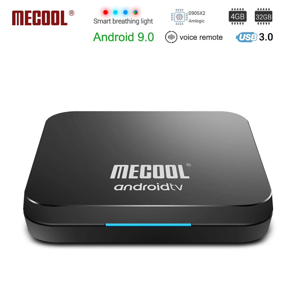 MECOOL KM9 PRO tv Box Android 9,0 Google Сертифицированный 4G DDR4 32G rom Smart tv Box Amlogic S905X2 BT4.1 2,4G/5G Wifi медиаплеер