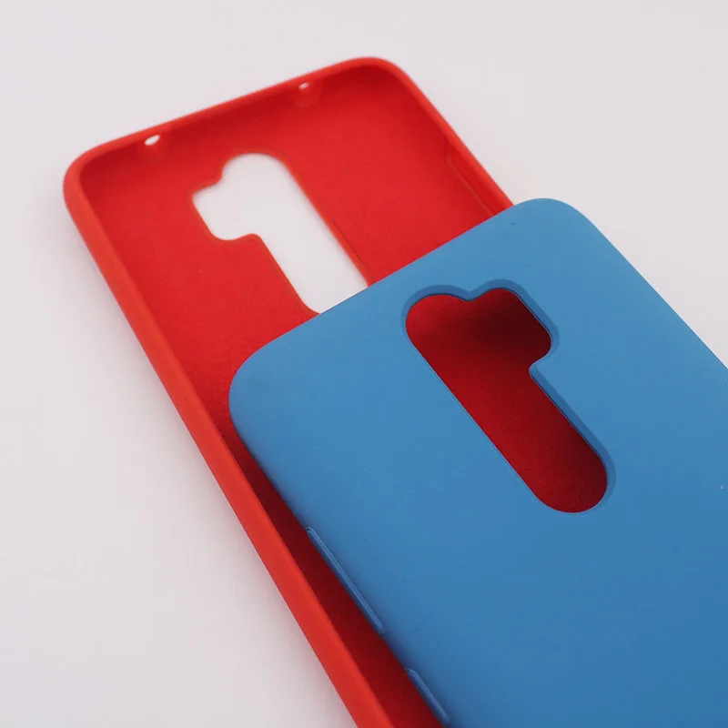 Жидкий силиконовый чехол для Xiaomi Redmi Note 8 Pro мягкий сенсорный защитный