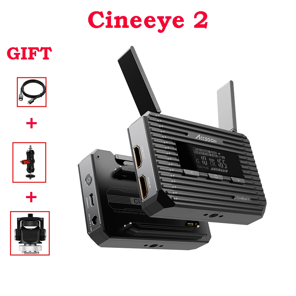 

ACCSOON CineEye 2 2S Mini Wireless Video Audio Transmitter Receiver Transmission Video 400ft Live streaming
