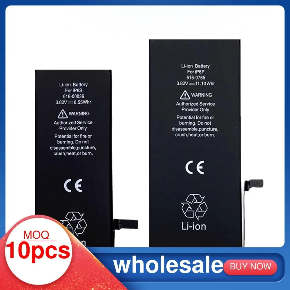 

10 шт. AYJ 2020 абсолютно новый AAAAA качественный аккумулятор для iPhone 6S 6 5 5S X SE 7 8 Plus XR Xs Max Высокая реальная емкость нулевой цикл свежий