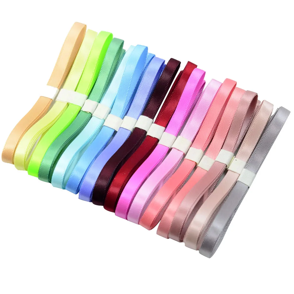 

16 Colors 1 Yard Double Side Satin Ribbons For Wedding Gift Wrapping 6mm