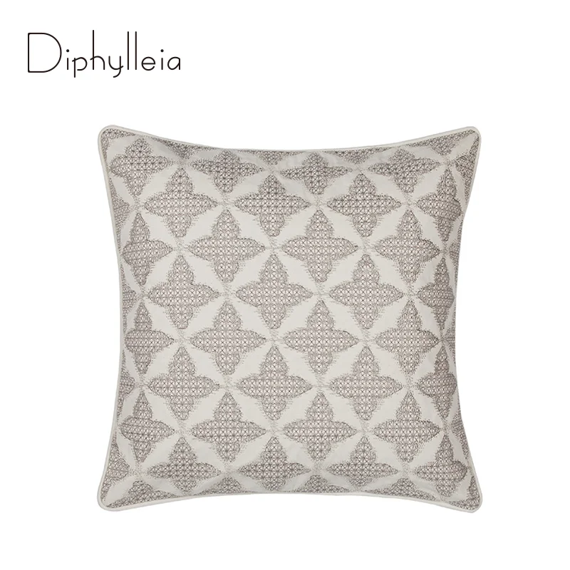 

Diphylleia Monogram Geometry Pillow Cover Paris Boutique Artistic Handicraft High-end Luxury Cushion Case For Bed Sofa Couch