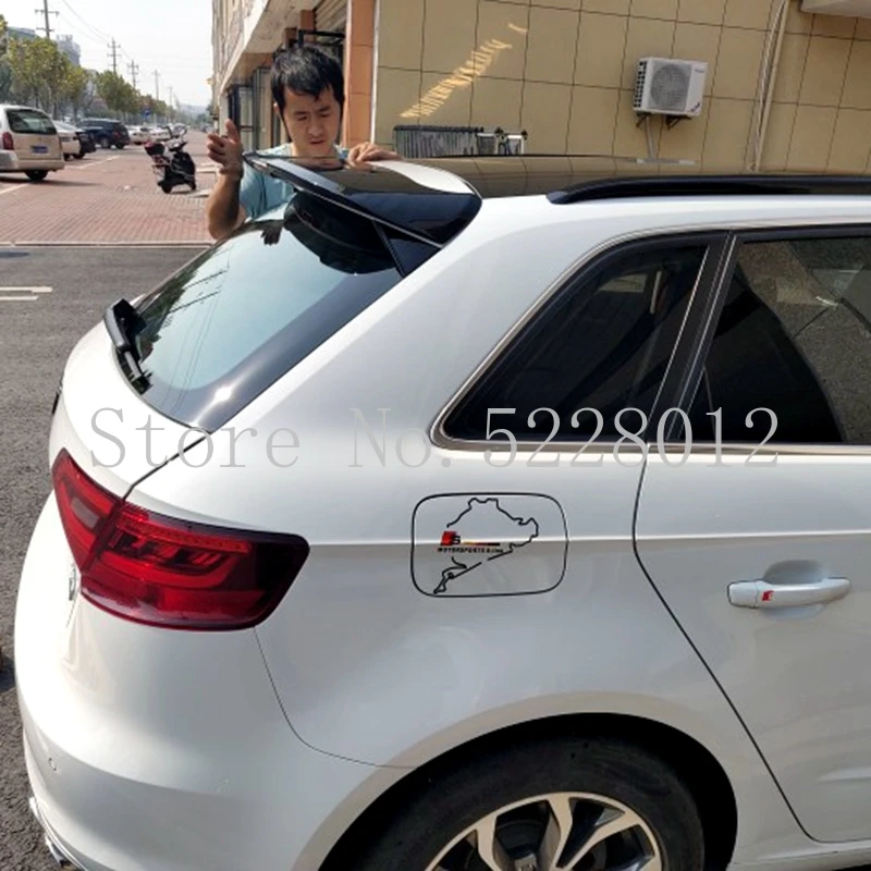 Для Audi A3 Sportback 2012-2015 ABS спойлер праймер цвет автомобиля украшение в виде