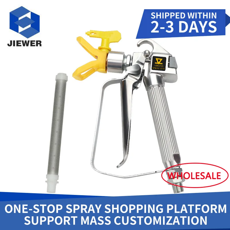 JIEWER Titan Wagner Coating Airless Spray Gun Accessories Spray Putty Spray Paint High Pressure 3600PSI 517 Nozzle + Nozzle