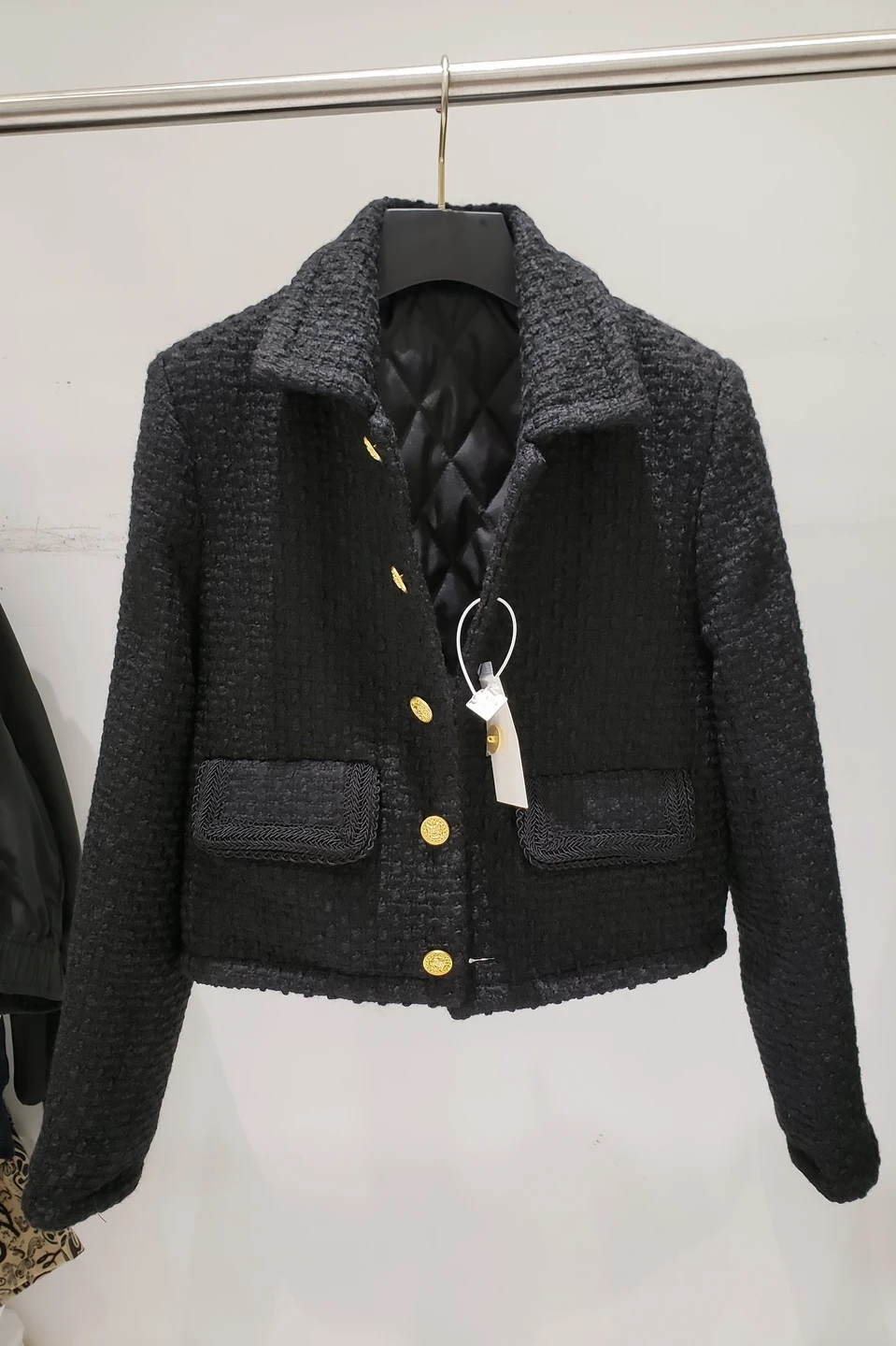 

British Wool Thick Single-breasted Short Coat Long-sleeved Suit Woolen Coat Joker Coat Winter Jackets for Women