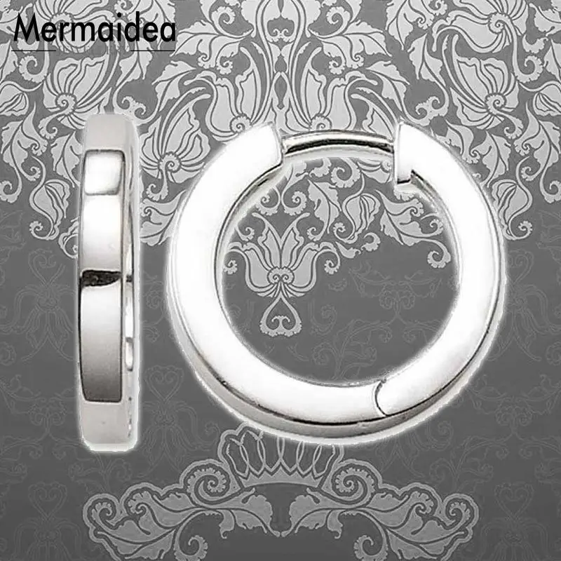 Креольские шарнирные серьги кольца популярная бижутерия Классический круглый