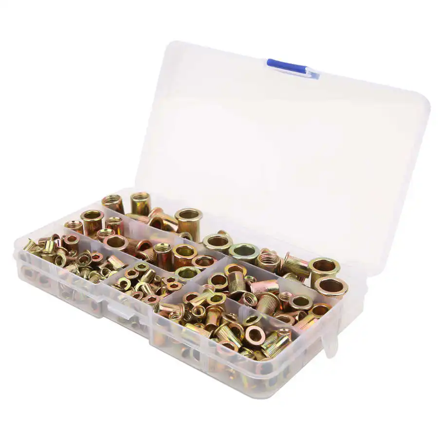 175 шт. плоская заклепка набор гаек пневматические инструменты оцинкованные
