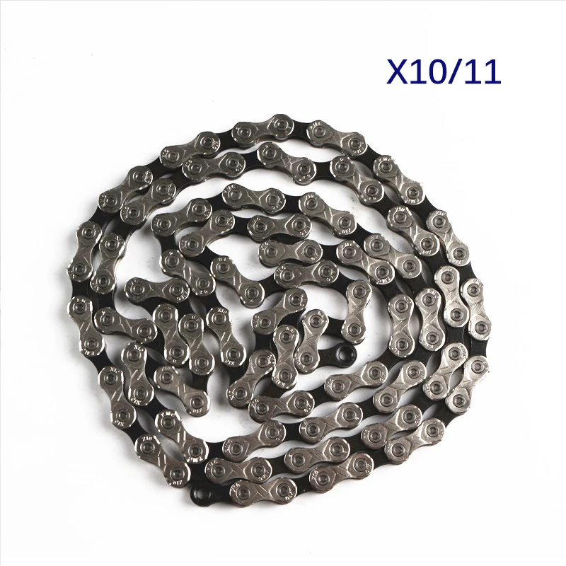 Велосипедная цепь KMC MTB X11 X10 X9 X8 велосипедная 116/118 звеньев фонарь для велосипеда