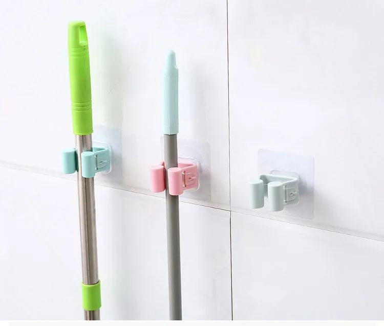 Настенный держатель для швабры настенный клейкая вешалка хранения предметов