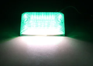 Green 10 шт. Автомобильный светодиодный габаритный фонарь, боковые габаритные огни для автомобилей, грузовиков, трейлеров, караван, 24 В, HEHEMM - Испускаемый цвет: Green