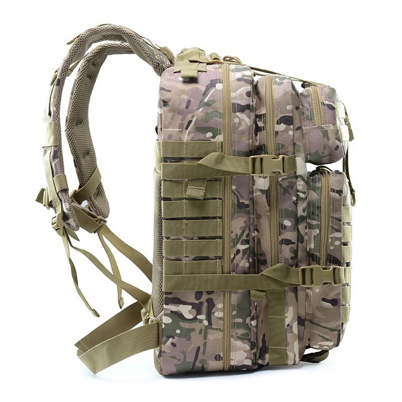 50L Military Tactical Backpack Training Gym Fitness Bag Man Outdoor Hiking Camping Travel Rucksack Trekking Army Molle | Спорт и