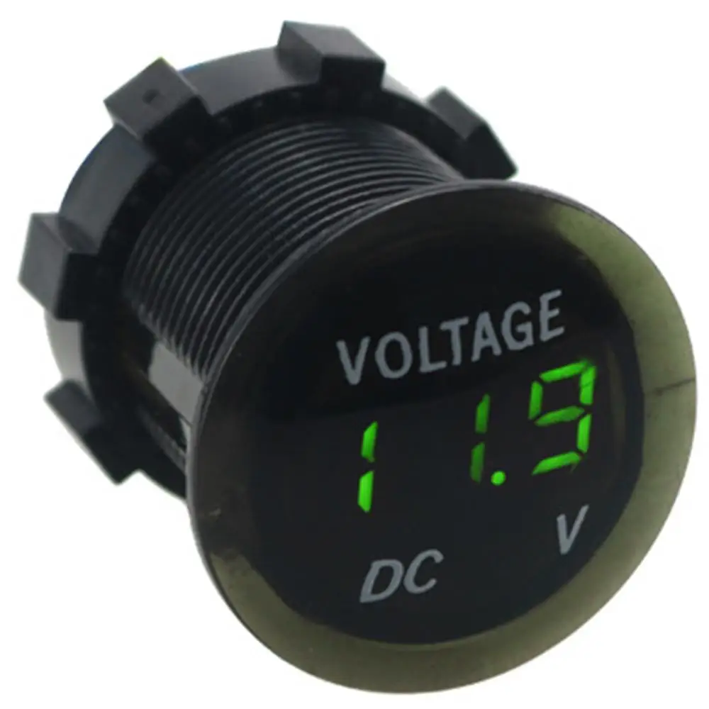 Автомобильный Вольтметр Амперметр DC 9 30 в Панель напряжение авто светодиодный