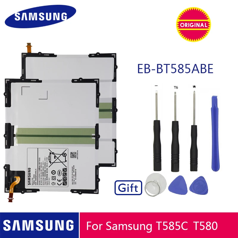 Samsung планшет Батарея EB-BT585ABE 7300 мАч для samsung Galaxy планшет Tab A 10,1 T580 SM-T585C T585 T580N батареи
