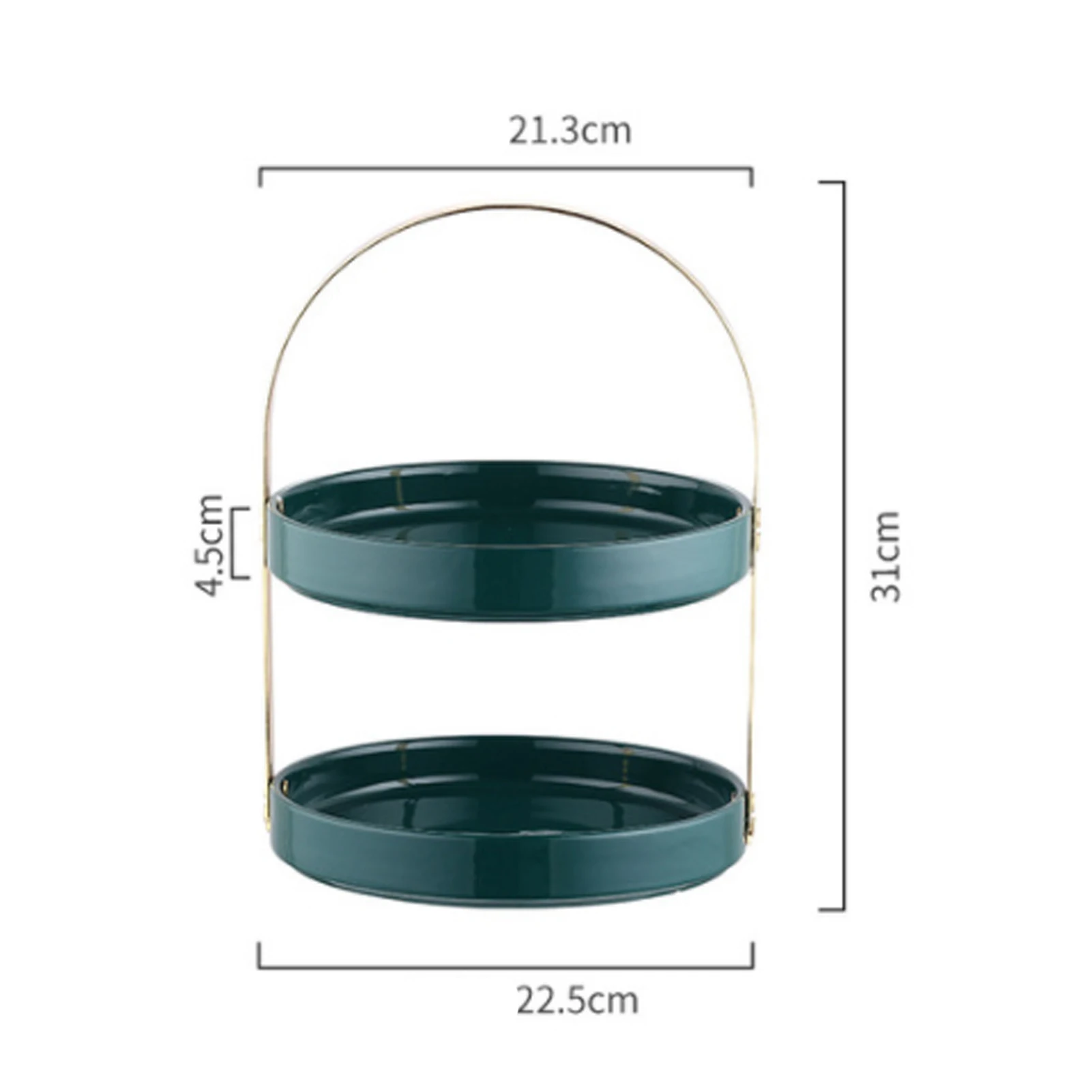 

Double-layer Fruit Storage Tray Cake Rack Family Party Dessert Storage Rack Wedding Decoration Snack Rack Kitchen Accessories