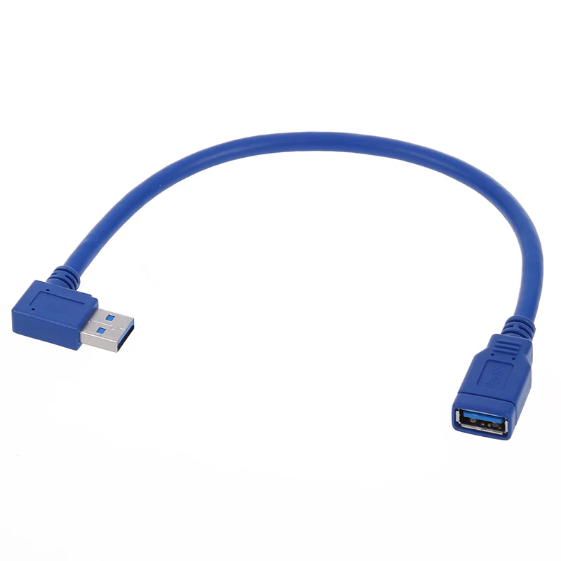 22 см синий USB 3 0 90 градусов Штекерный разъем адаптера m/f|Кабели HDMI| |