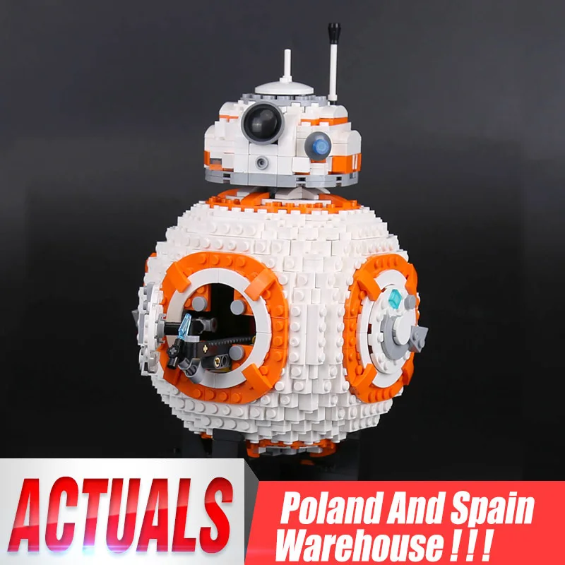 05128 DHL Start Toys Wars The 75187 BB8, набор роботов, 1238 ШТ, строительные блоки, кирпичи, наборы для сборки, игрушки для мальчика, рождественские подарки