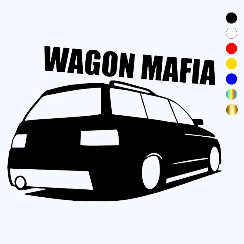 

WAGON MAFIA Funny Car Sticker Vinyl Decal Auto Stickers for Car Bumper Window Car Decor14cm*14cm