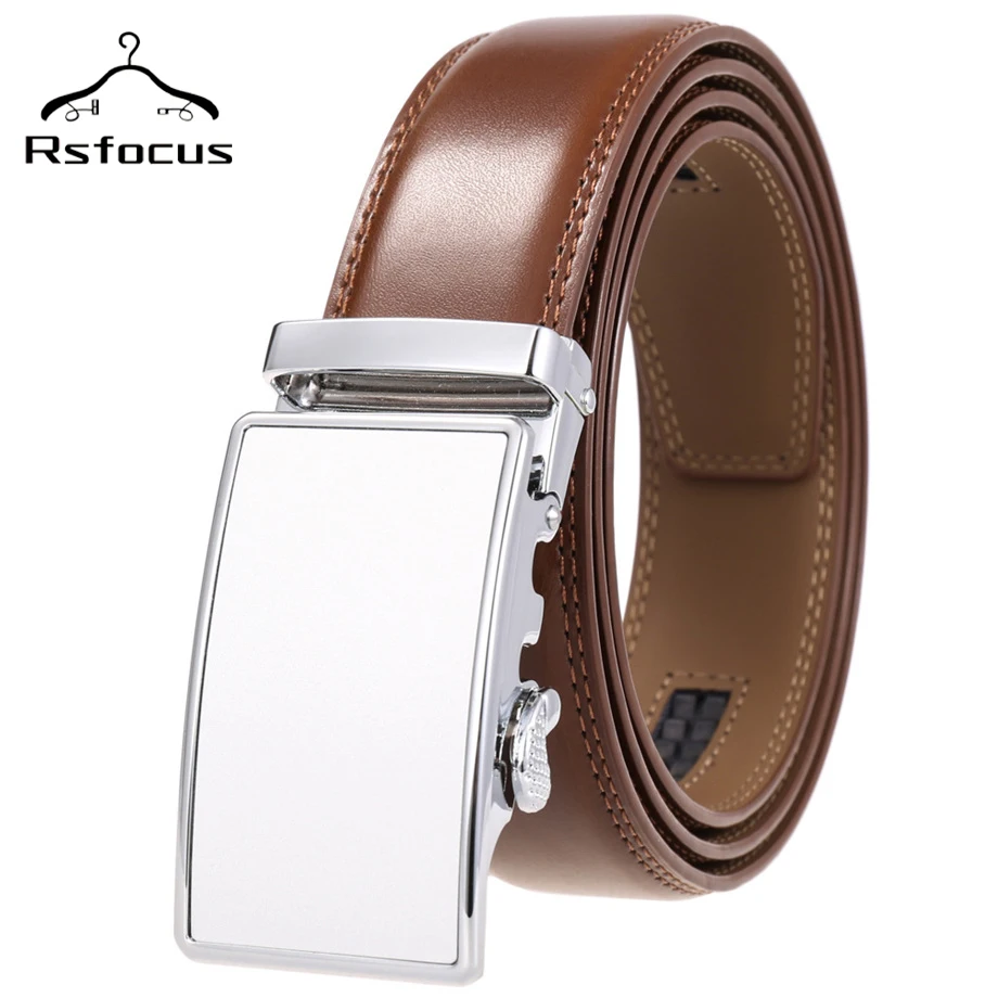 

Ремень мужской из натуральной кожи с автоматической пряжкой, формальный черный, R23